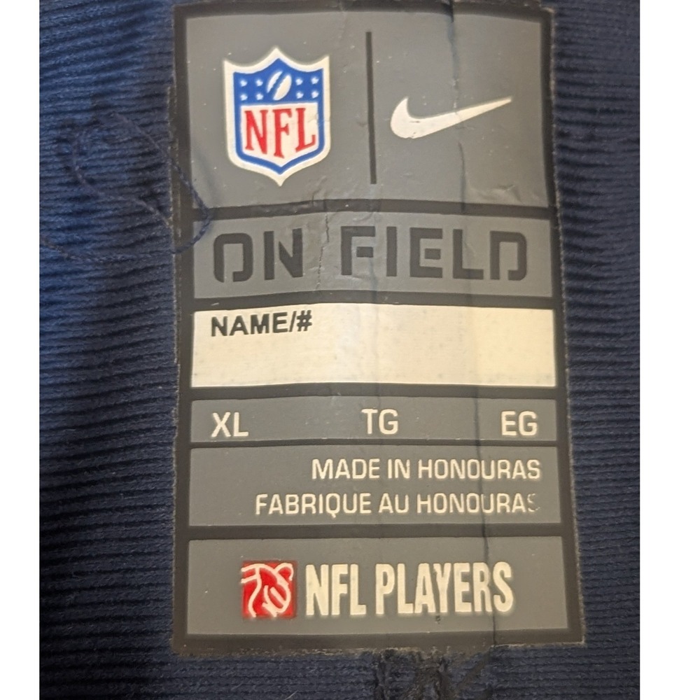 XL Women Nike Chicago Bears Khalil Mack 52 NFL Jerset Navy Blue Orange On Field - Picture 3 of 11